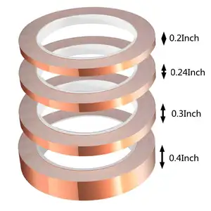 Free Samples Die Cut Copper Foil Tape Adhesive Tape Copper Foil Tape For Soldering