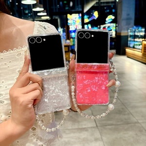 Pour Samsung <span class=keywords><strong>Galaxy</strong></span> <span class=keywords><strong>Z</strong></span> <span class=keywords><strong>Flip</strong></span> 7 6 5 <span class=keywords><strong>3</strong></span> 5g étui luxe Aurora Laser Shell motif antichoc housse de protection pour Zflip7 Flip6 Flip5 - Product Image 6