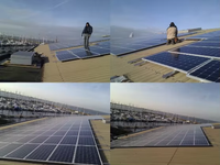 Panel Surya Tipe-N PERC 550W untuk Modul PV Monokristalin Half-Cell Efisiensi 23% Penyimpanan Energi Rumah Tangga