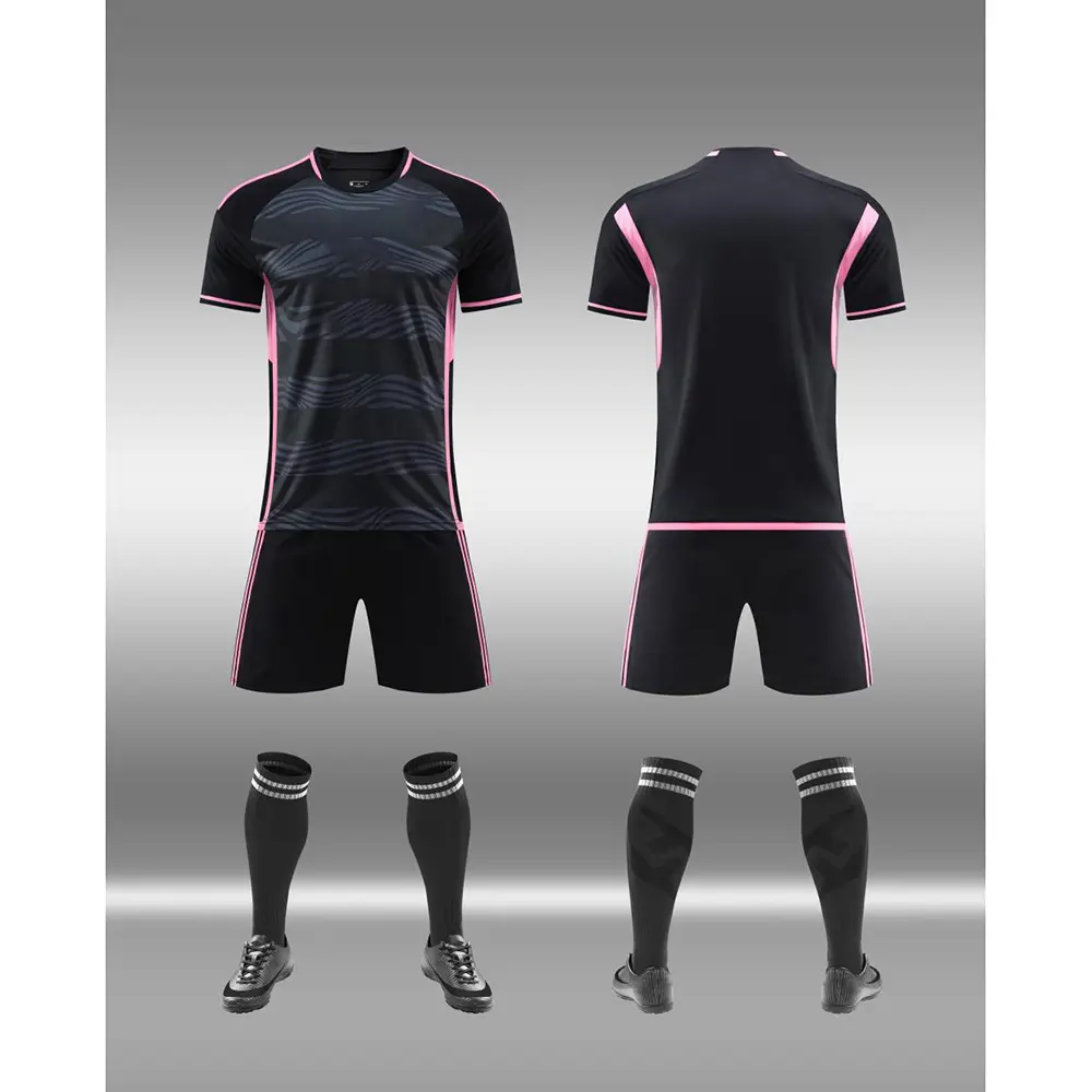 Neues Verein Fußballtrikot 2023-2024 Herren schnell trocknend Fußballbekleidung Sportbekleidung individuelles Sublimations-Fußballtrikot-Set