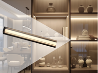 Luminaire LED encastré pour armoire avec double diffuseur pour éclairage d'étagère et de miroir de vanité YB1037-0