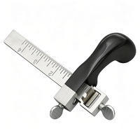 Cutter à sangle en cuir réglable avec échelle en pouces, lame en acier inoxydable de qualité industrielle, outil manuel OEM pour la découpe uniforme de bandes de ceinture