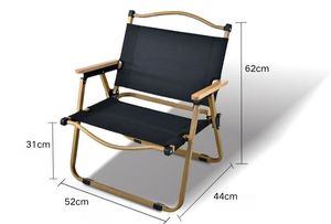 Ultralight taşınabilir açık Kermit sandalye kompakt yürüyüş piknik balıkçılık seyahat kamp sandalyesi katlanır demir Oxford kumaş - Product Image 2