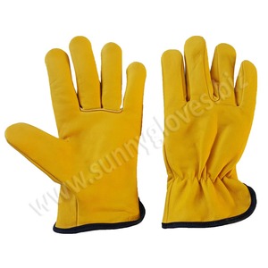 Gants de conduite en cuir de vache, 18 couleurs, meilleure qualité, pour le travail - Product Image 6