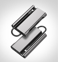 Base de Conexión USB3.0 con Hub USB Tipo C para Lector de Tarjetas SD y TF, Puertos VGA, RJ45, Ethernet para Laptop y Teléfono, Hub USB C