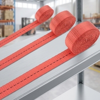 Sangle de fixation pour camion en PP/PET/PES, sangle tressée en polyester pour cargaison, attache à cliquet, haute résistance à la traction, résistance à la rupture de 800 kg