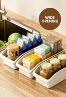 Koelkast opbergbox, voedselveilige PP plastic sorteerorganizer, keukenaccessoires, fruit, groenten, huishoudelijke snacks