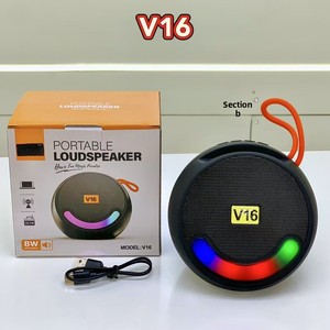V16 Thẻ Satchel Cho <span class=keywords><strong>Bluetooth</strong></span> Loa Với RGB Bầu Không Khí Ánh Sáng Nhỏ Vòng Bóng Loa Siêu Trầm Nhà Sử Dụng Thiết Bị Được Hỗ Trợ Bởi Pin - Product Image 6