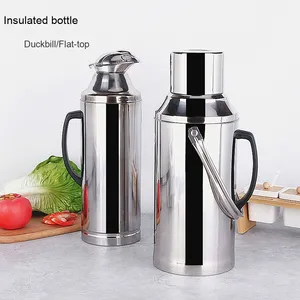 Yolecen Bouteille Thermos Isotherme Moderne en Acier Inoxydable, Bec de Canard Non Magnétique, pour Cadeaux de Fête - Product Image 1
