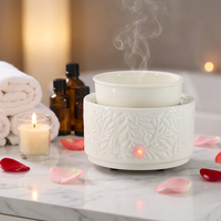 Mini chauffe-cire électrique en céramique à brancher, portable, écologique, aromathérapie pour chambre, salle de bain, voyage, sans flamme, sûr