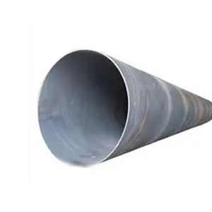 Fabrication de tuyaux en acier en spirale au carbone de construction Astm A252 Api 5l X52 Ssaw tuyau en acier soudé en spirale