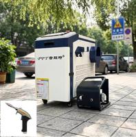 Saldatrice Laser a Fibra Continua Portatile PHT-3000W ad Alta Velocità e Raffreddamento ad Acqua, Alta Potenza per Acciaio Inossidabile