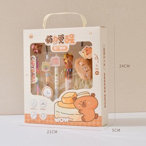 Chenxi Mengli ensemble <span class=keywords><strong>de</strong></span> papeterie d'éveil stylos à bille en plastique crayons <span class=keywords><strong>de</strong></span> couleur effaçables boîte-cadeau stylos neutres pour les étudiants pour - Product Image 2