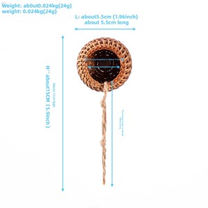 Caverne cachette pour araignées sauteuses avec corde d'escalade, abri fait main pour tarantules, petit enclos pour insectes, accessoires d'<span class=keywords><strong>habitat</strong></span> pour crabes - Product Image 3