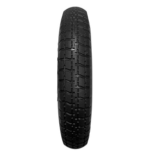 ล้อรถเข็น PU1412 ขนาด 14x3.50-8 แบบไม่ต้องเติมลม ขนาด 14 นิ้ว สีดำ ยางโฟม PU ขอบพลาสติกสีเทา ลูกปืน สำหรับรถเข็นสวน รถเข็นมือ - Product Image 5