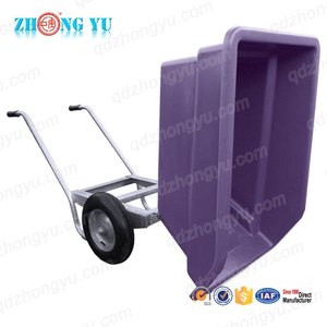 Carrello per Mangimi in Plastica da 250L per Agricoltura, Giardino, Fattoria e Stalla, con 2 Ruote, in Vendita - Product Image 3