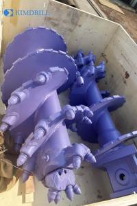 Ashok Industries Rust Colored Steel Pipe Sections Cutouts Silver Ends 6000 Working Pressure for 50 Ton Excavators Stacked Site - Product Image 2