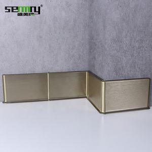 Moq1000pz strisce per <span class=keywords><strong>bordi</strong></span> con finiture moderne battiscopa profilo in alluminio bordo battiscopa champagne spazzolato battiscopa battiscopa - Product Image 5