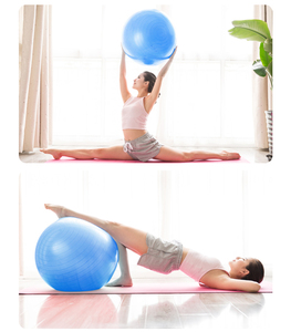 ลูกบอลโยคะฟิตเนสขนาด55ซม. ทำจากพีวีซีออกแบบโลโก้ได้ตามต้องการ - Product Image 5