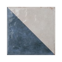 Azulejos Azules Bari de 15x15 cm, Brillantes, Bordes Irregulares, 8.5 mm de Grosor
