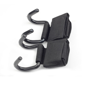 ตะขอเหล็กยกน้ำหนักสำหรับออกกำลังกายแบบมืออาชีพ กว้าง 8 ซม. ตะขอช่วยยกที่ทนทาน สำหรับการฝึกดึงข้อ ใช้ได้กับทุกแบบ สีดำ - Product Image 2