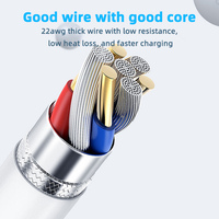 Cable de Datos USB de Carga Rápida de Alta Calidad de 2.4A para Teléfono 14 13 Pro Max 11 X XR XS 8 7 6 6s, Bancos de Energía, Computadoras, con Caja