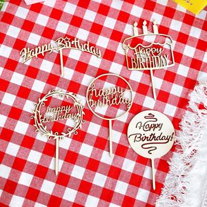 ท็อปเปอร์เค้กไม้รูปน้ำผึ้งและของหวาน ของตกแต่งงานวันเกิด อะคริลิคสำหรับตกแต่งเค้กสำหรับโต๊ะของหวาน - Product Image 5