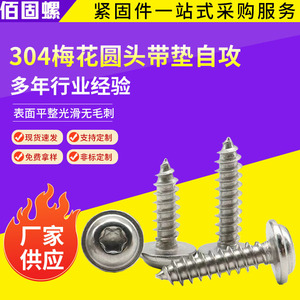 304 Stainless Steel Torx Head Round Head Self Tapping Screw M2 M3 M4 M5 With Washer Construction Industry Use - Product Image 5