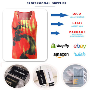 Running Marathon <b>Singlet</b> Shirt Running Vest Custom Breathable Gym Seamless Vest Basketball Jersey Knitted Race <b>Men</b> Tank Top - Product Image 3