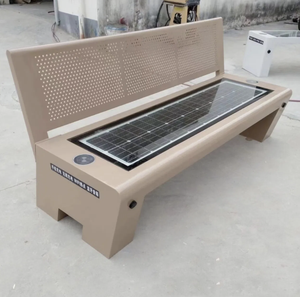 Banc de charge solaire sans fil Port d'amusement pour parcs à thème Siège intelligent multifonctionnel extérieur - Product Image 2