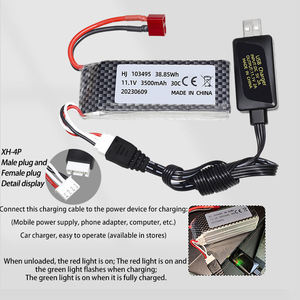 Bộ pin lithium polymer 11.1V 3500mAh 30C dành cho xe leo núi tốc độ cao RC Stunt Road (Model 103495) - Product Image 5