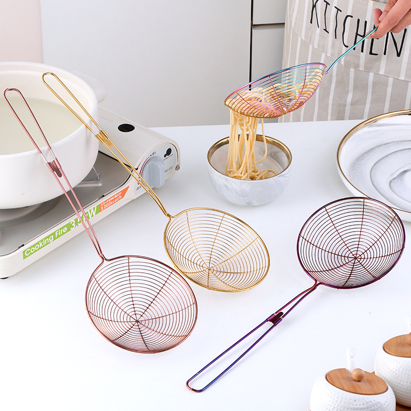 Человек-паук ситечко для приготовления пищи Дуршлаг Из Нержавеющей Стальной Проволоки кухонные скиммер