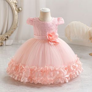 Vendita calda nuova principessa ragazze Tutu gonna <span class=keywords><strong>abito</strong></span> <span class=keywords><strong>per</strong></span> feste spettacoli di un anno estate abiti da bambino - Product Image 5