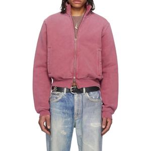 เสื้อฮู้ดฟลีซแบบซิป ขนาดใหญ่พิเศษ สไตล์สตรีทแวร์ วินเทจ คอทรงกรวย ผ้าฟลีซซันเฟด แบบเรียบๆ ไม่มีลาย - Product Image 3