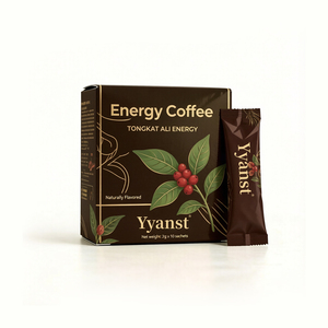 Fabricant OEM de café énergétique aux herbes personnalisé, café de soutien à la vitalité au Tongkat Ali avec logo personnalisé, marque privée, 2g portion individuelle - Product Image 1