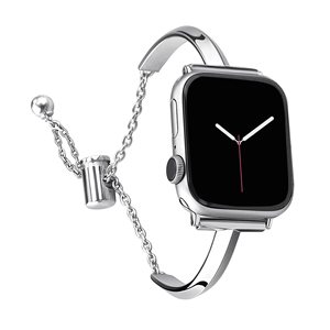 2023 dames mode luxe chaîne métal <span class=keywords><strong>bracelet</strong></span> de montre pour <span class=keywords><strong>Apple</strong></span> <span class=keywords><strong>Watch</strong></span> série Ultra 8 7 6 5 4 3 2 <span class=keywords><strong>1</strong></span> <span class=keywords><strong>Bracelet</strong></span> réglable - Product Image 1
