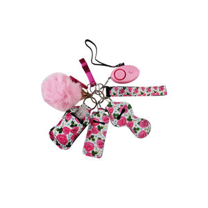 Ensemble de porte-clés à sublimation en néoprène Offre Spéciale, accessoires de sécurité personnelle pour femmes, ensemble de porte-clés d'auto-<span class=keywords><strong>défense</strong></span> - Product Image 1