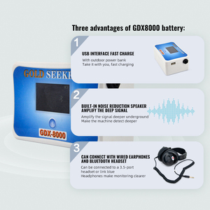 Detector de Metais de Ouro Subterrâneo GDX8000 Industrial com Preço de Atacado, Instrumentos de Medição Eletrônicos de Profundidade - Product Image 5