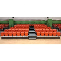 Système de sièges télescopiques rétractables, gradins pliants personnalisés, gradins intérieurs pour stades, gymnases, événements, tribunes