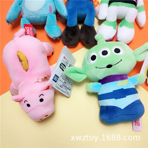 Anime Pluche Speelgoed Houtachtige Buzz Haar Monster Cyclops Pop Verhaal 4 Tas Hanger Accessoires Geborduurd Voor Verjaardagscadeau Opp Tas - Product Image 5