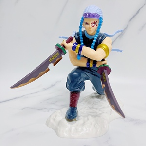 Versione da combattimento demone <span class=keywords><strong>Slayer</strong></span> <span class=keywords><strong>Kimetsu</strong></span> No <span class=keywords><strong>Yaiba</strong></span> che combatte Uzui Tengen auto Crnament figure giocattolo Anime - Product Image 1