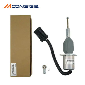 มูนส์เอียร์โซลินอยด์วาล์ว 87801213 12V ตัวตัดน้ำมันเชื้อเพลิงสำหรับเครื่องยนต์ดีเซลเครื่องจักรก่อสร้าง - Product Image 2