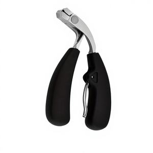 Tijeras de Uñas de Acero Inoxidable, Hoja Curva, Resistentes, Anti-Salpicaduras, Mandíbula Ancha, Uñas Gruesas, Mango Ergonómico Largo, Cutícula - Product Image 1