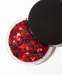 Glitter Vegano Biodegradable Grueso, Color Morado, Rojo y Verde, Glitter Ecológico, Glitter Facial, Glitter para Festivales, Color Personalizable - Product Image 3