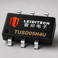 Diode TVS unidirectionnelle TUSD05H4U SOT-26 5V 0.3pF 4 lignes pour l'électronique grand public et les équipements de communication