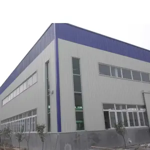 Qingdao Licht Metalen Bouw Gevelframe Geprefabriceerde Industriële Stalen Structuur Magazijn