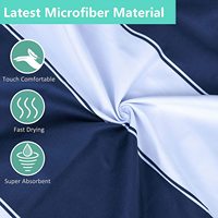 Serviettes de plage de marque privée Serviette de plage en microfibre résistante au sable Double face compacte Vente en gros d'été