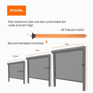 ستائر كهربائية أوتوماتيكية داخلية على الطراز الفرنسي 3 أمتار ، شاشات دوارة قابلة للسحب منخفضة الضوضاء ، ستائر أفقية مدمجة - Product Image 6