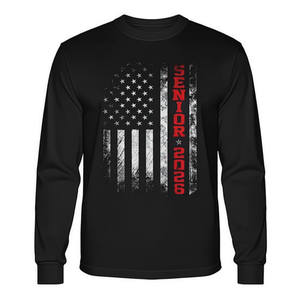 T-shirt à manches longues avec drapeau américain pour seniors 2026, classe de diplômés 2026 - Product Image 2