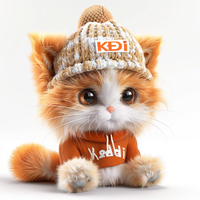 Accessoires de photographie de haute qualité bijoux créatifs simulés de petit chat de renard pour les ornements de jouets pour enfants